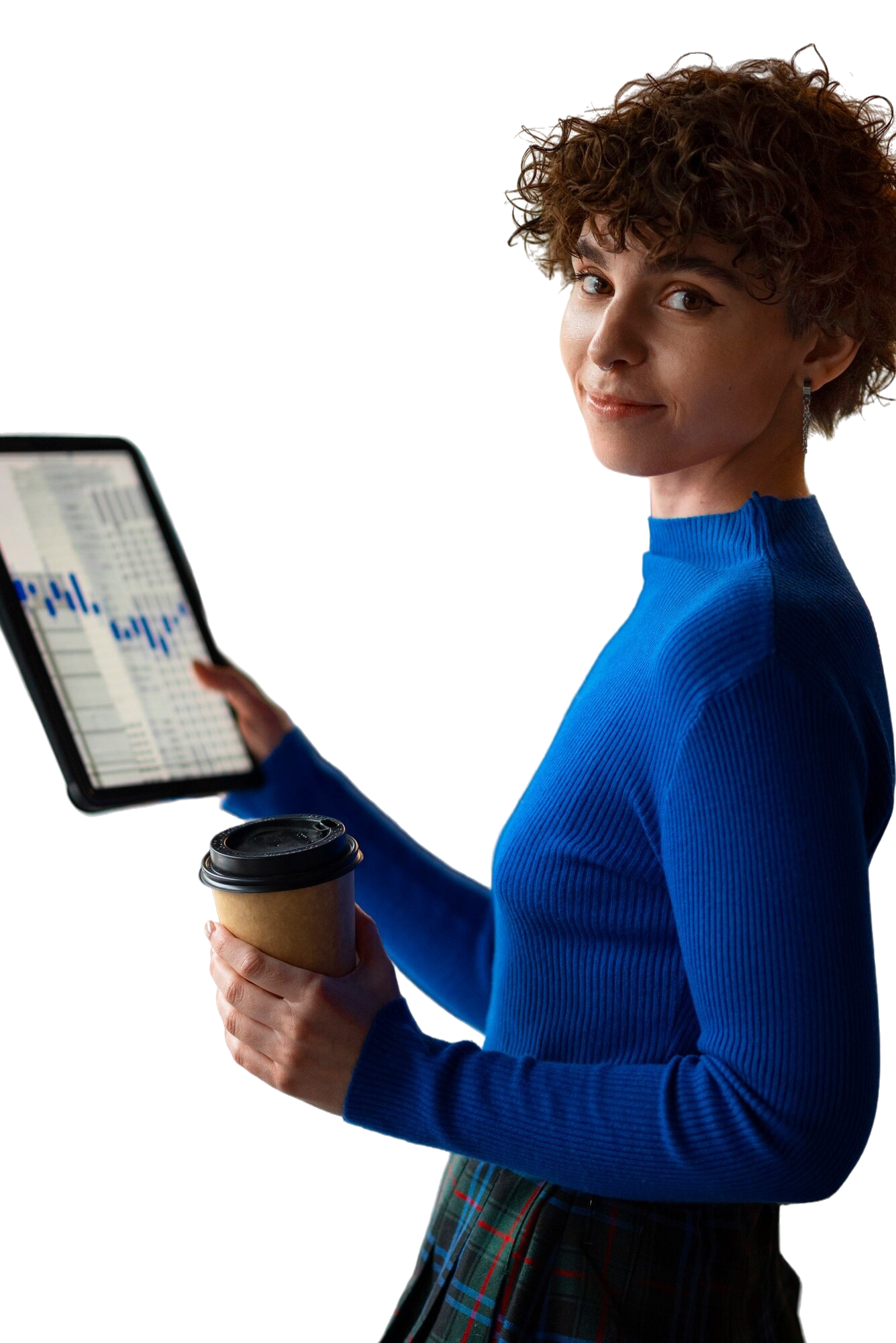 Profissional analisando indicadores de RH